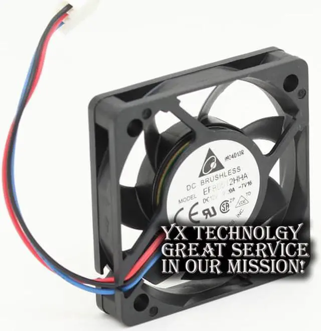 Alt view image 2 of 6 - 2pcs Delta   EFB0512HHA 5010 5cm 12V 0.2A thin server cooling fan  50*50*10mm