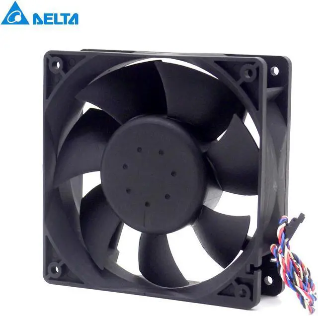 Alt view image 5 of 6 - Delta AFC1212DE 12038 12cm 120mm DC 12V 1.6A pwm ball fan thermostat inverter server cooling fan