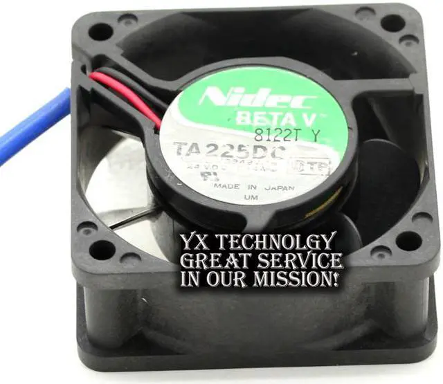 Alt view image 5 of 6 - Nidec  Japanese TA225DC M33497-16 6025 24V 0.14A dual ball bearing fan drive  NIDEC 60*60*25mm