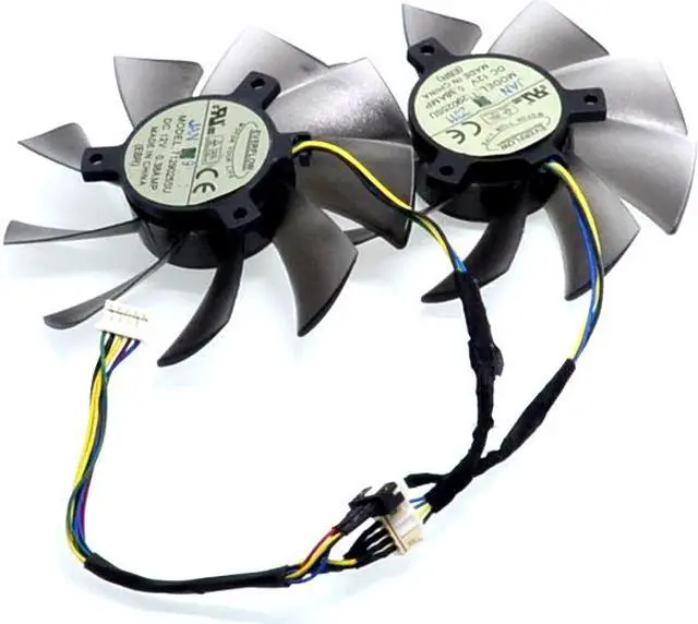 Main image of video card fan R9-290X/280X R9-270X R7-260X GAMING Graphics card fan Mining  fans T129025SU Diameter 93mm 12V 0.38A