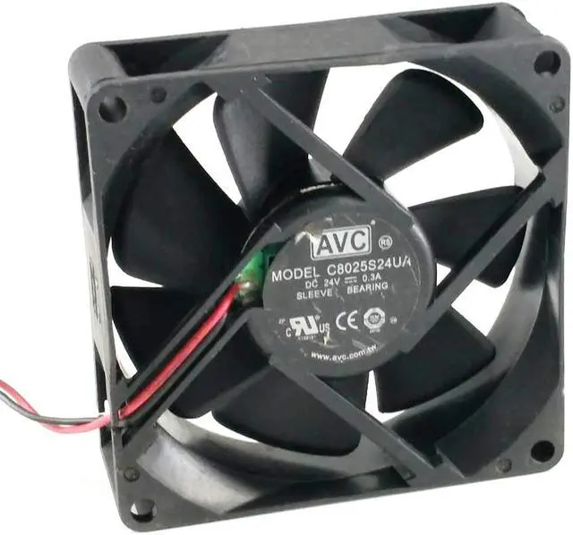 Alt view image 2 of 5 - server inverter blower cooling cooler C8025S24UA 24V 0.3A inverter fan 8cm 8025 80x80x25mm 80mm