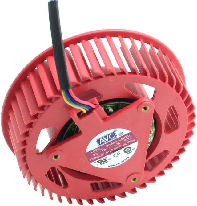 Alt view image 2 of 6 - AVC video card fan BASA0725R2U 12V, 1.20A ATI HD5870 HD5970 HD5850 Turbo graphics card fan FD9238H12S