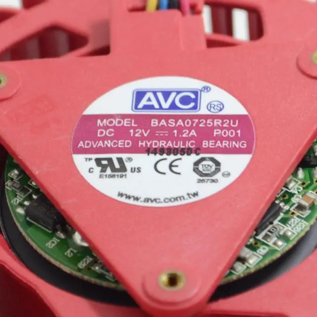 Alt view image 6 of 6 - AVC video card fanBASA0725R2U 12V, 1.20A ATI HD5870 HD5970 HD5850 Turbo graphics card fan FD9238H12S 50pcs/lot