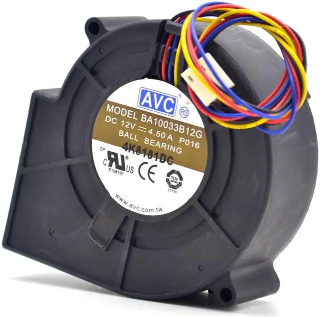 Alt view image 2 of 6 - 10pcs BA10033B12G P050 97x97x33mm 12V 4.50A 4-wire Pwm Tempreture Control DC Blower Server Cooling Fan
