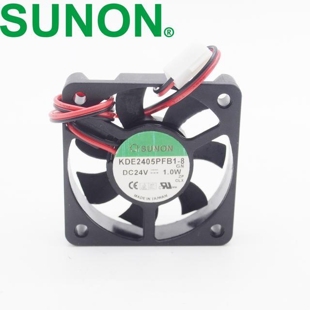 2pcs Original SUNON KDE2405PFB1-8 DC24V 1.0W 50*50*10 Fan