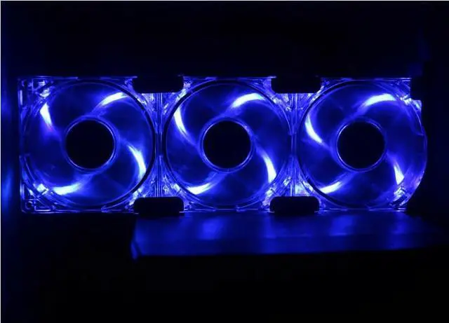 Alt view image 2 of 4 - Gdstime Universal VGA Cooler Dual 80mm Ultra Quiet Desktop Computer Chassis PCI Graphics Card Double Fan Partner 8CM