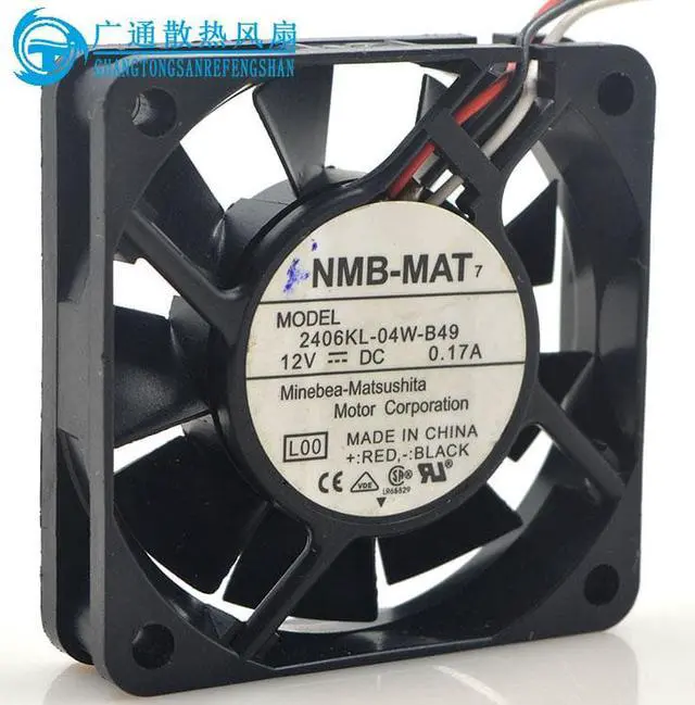 Alt view image 3 of 3 - 2406kL-04W-B49 DC 12V 0.17A  NMB 60 * 60 * 15MM