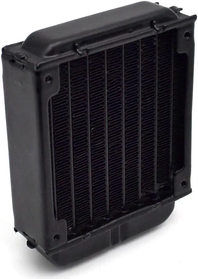 Alt view image 4 of 4 - 80mm pc water cooling radiator  computer Chip CPU GPU VGA RAM Laser cooling cooler Aluminum Heat Exchanger