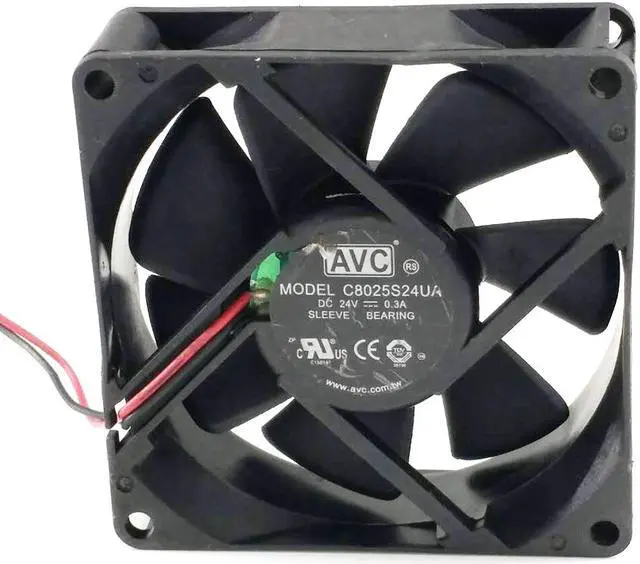 Main image of server inverter blower cooling cooler C8025S24UA 24V 0.3A inverter fan 8cm 8025 80x80x25mm 80mm