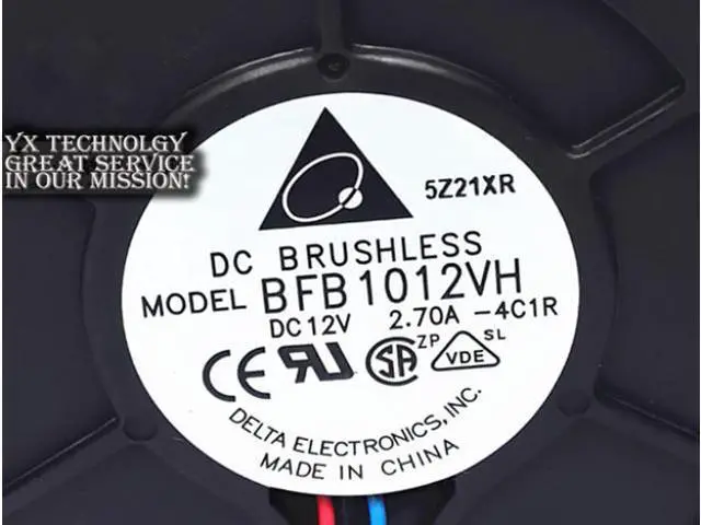 Alt view image 3 of 3 - 10 pieces Delta BFB1012VH industrial fan wind turbine 2.7A DC12 pin