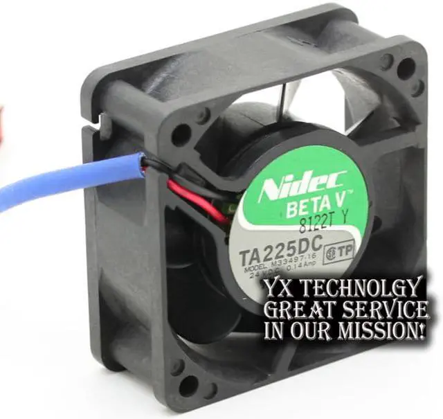 Alt view image 3 of 6 - Nidec  Japanese TA225DC M33497-16 6025 24V 0.14A dual ball bearing fan drive  NIDEC 60*60*25mm