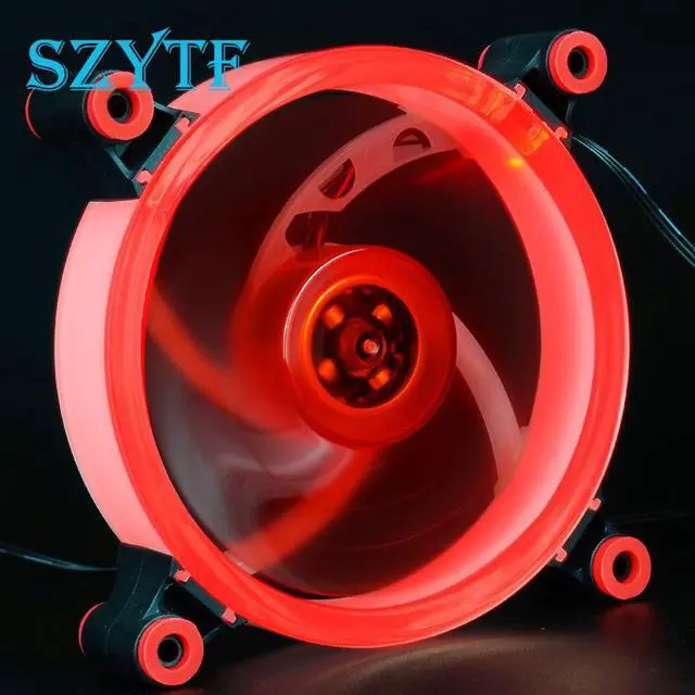 Alt view image 2 of 5 - 12V Chassis fan LED ultra-quiet air volume YTF-00 PC cooling fan 120 * 120 * 25mm computer fan