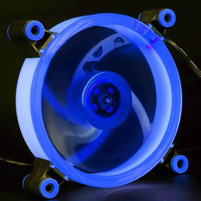 Alt view image 4 of 5 - 12V Chassis fan LED ultra-quiet air volume YTF-00 PC cooling fan 120 * 120 * 25mm computer fan
