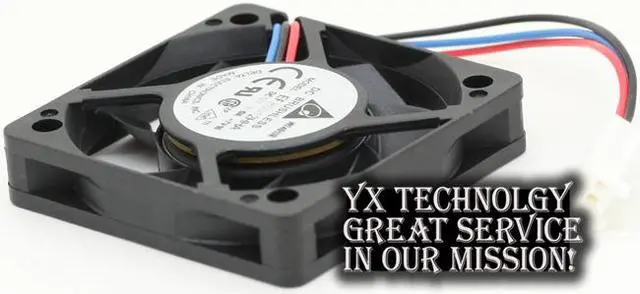 Alt view image 5 of 6 - 2pcs Delta   EFB0512HHA 5010 5cm 12V 0.2A thin server cooling fan  50*50*10mm