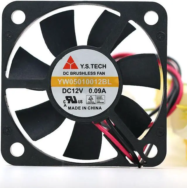 Alt view image 5 of 5 - Ultra Quiet  Y.S Tech Yw05010012bl 5010 12v 0.09a Storage Battery Charger Fan