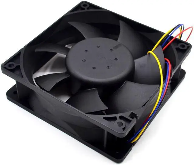 Alt view image 5 of 6 - AFB1212SHE 12038 12cm 1.6A 12v 4wire PWM 40cm long line of fan  Delta 120*120*38mm
