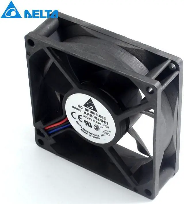 Alt view image 2 of 5 - Delta 5pcs 80X80X25mm 24 v 0.15 A 8025 8 cm AFB0824HH inverter industrial PC power supply fan