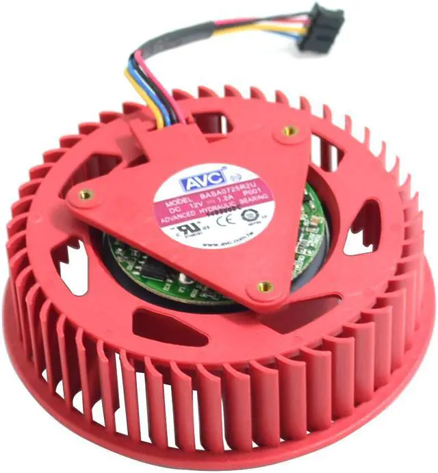 Main image of AVC video card fanBASA0725R2U 12V, 1.20A ATI HD5870 HD5970 HD5850 Turbo graphics card fan FD9238H12S 50pcs/lot