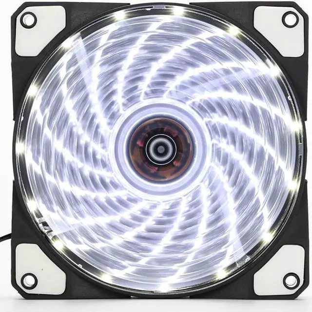 Alt view image 4 of 6 - 120mm PC computer Ultra Silent LED cooling fan radiator radiator, 12CM fan, 12VDC 3P IDE 4pin