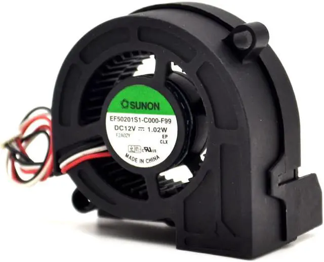 Alt view image 4 of 6 - Cooling Fan EF50201S1-C000-F99 5020 DC12V 1.02W 3Wire Projector