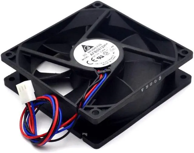 Alt view image 5 of 6 - 10pcs AFB0912HH DC 12V 0.40A, 92X92X25mm 80mm 3-wire 3-pin connector cooling fan
