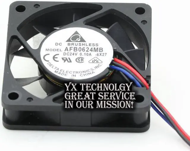 Alt view image 5 of 6 - Delta   AFB0624MB 6015 6cm6 cm cooling fan 24V 0.10A  60*60*15mm