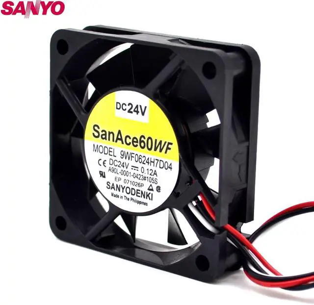 Alt view image 3 of 6 - cooling fan 9WF0624H7D04 A90L-0001-0423#105S 24V 0.12A 6015 6cm