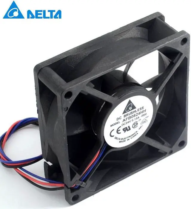 Main image of Delta 5pcs 80X80X25mm 24 v 0.15 A 8025 8 cm AFB0824HH inverter industrial PC power supply fan
