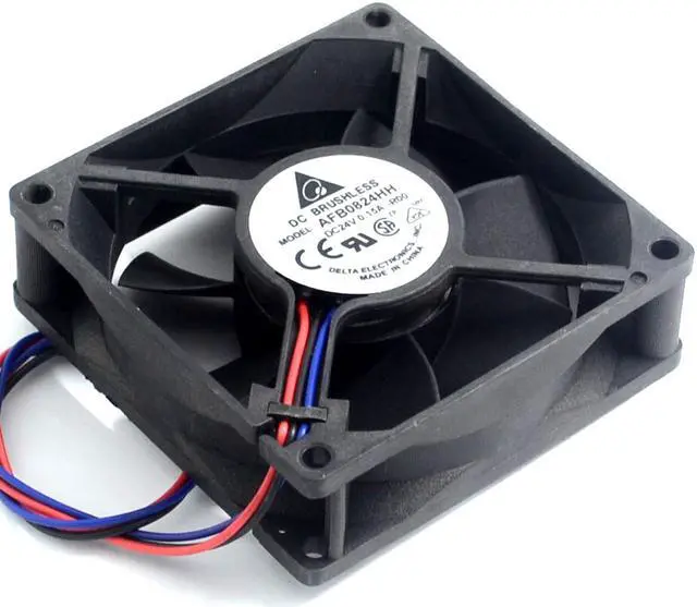 Alt view image 5 of 6 - Delta 1pcs  and  80X80X25mm 24 v 0.15 A 8025 8 AFB0824HH inverter industrial PC power supply fan