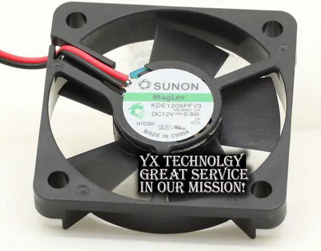 Alt view image 5 of 6 - SUNON  and  KDE1205PFV3 12V 0.8W 5010 5cm ultra-quiet cooling fan 50*50*10mm