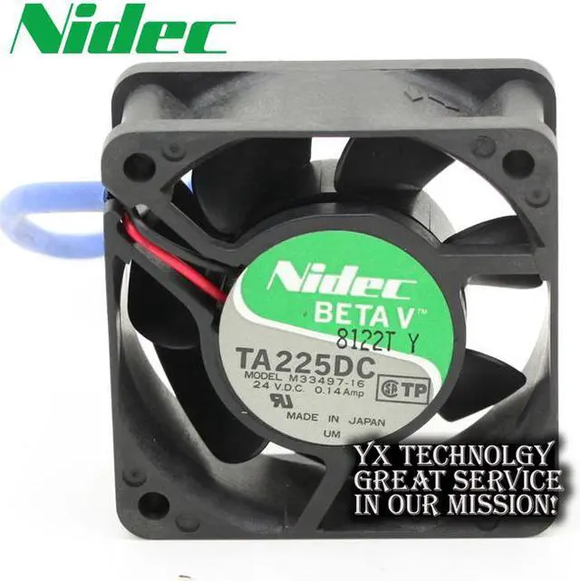 Main image of Nidec  Japanese TA225DC M33497-16 6025 24V 0.14A dual ball bearing fan drive  NIDEC 60*60*25mm