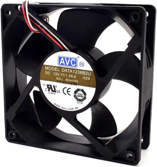 Alt view image 4 of 6 - AVC   12038 DC12V 1.56A DATA1238B2U large air cooling fan