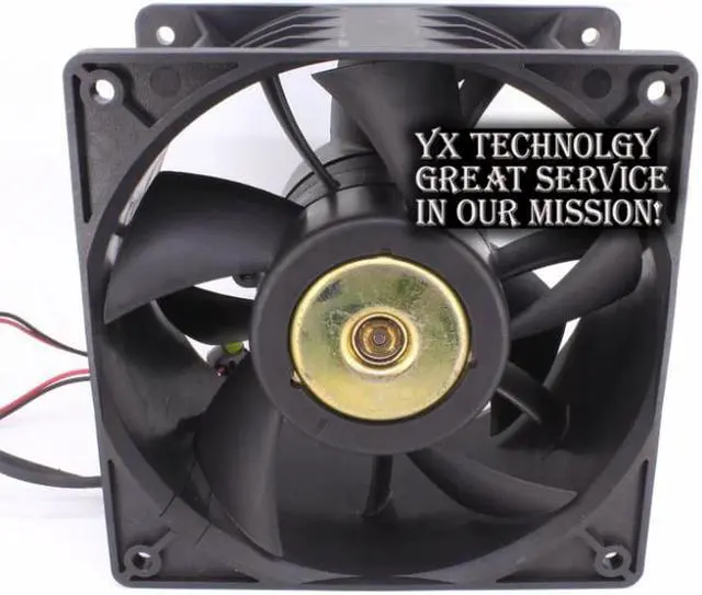 Alt view image 5 of 6 - Delta  120*120*76MM GFB1248VHW DC48V 0.93A 12CM Server fan wit led light