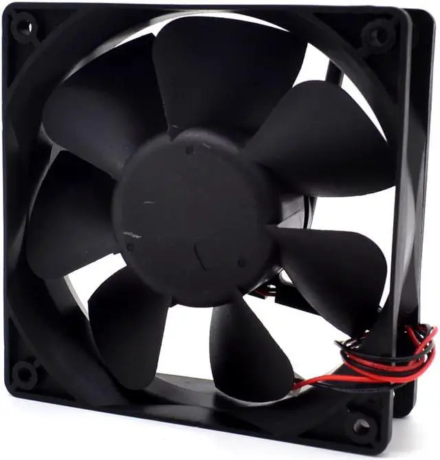 Alt view image 3 of 6 - Delta  WFB1212HE 12V 0.6A 12038 12 double ball bearing fan 2 -wire interface  120*120*38mm
