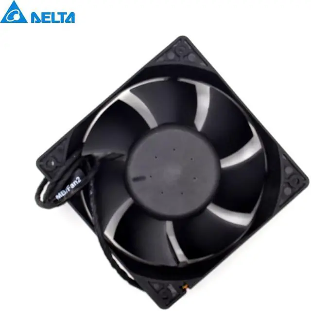 Alt view image 6 of 6 - Delta 3 12CM 120x120x38mm 12038 AFC1212DE HJ1M6-AOO super large volume support PWM 4-wire violence fan with thermostat