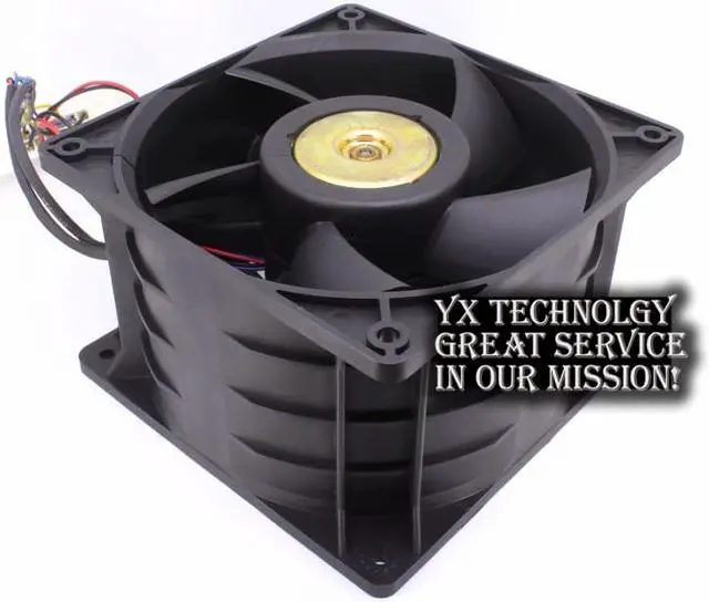 Alt view image 3 of 6 - Delta  120*120*76MM GFB1248VHW DC48V 0.93A 12CM Server fan wit led light