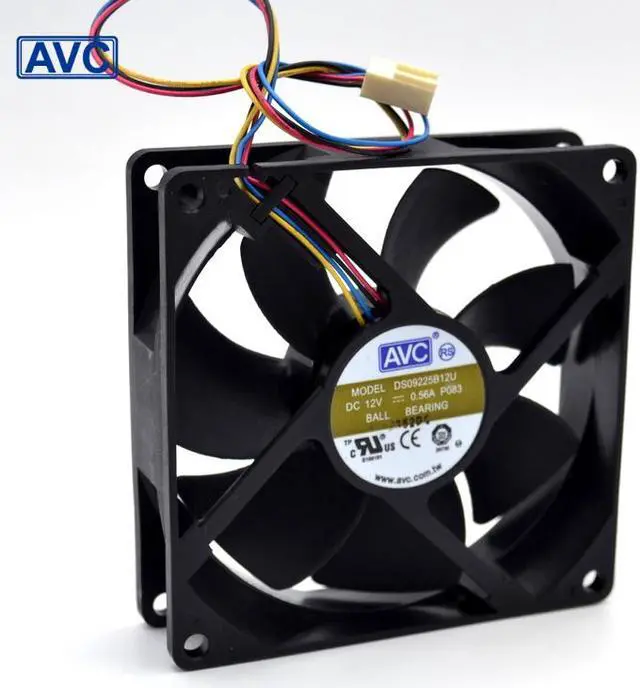 Main image of AVC 9025 9225 DS09225B12U 4-wire double ball temperature control PWM fan
