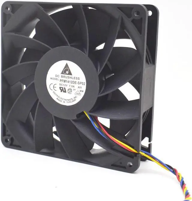 Alt view image 4 of 6 - 1pcs PFM1412DE-SP02 12v 7.5A 14038 14cm Violence pwm speed control fan
