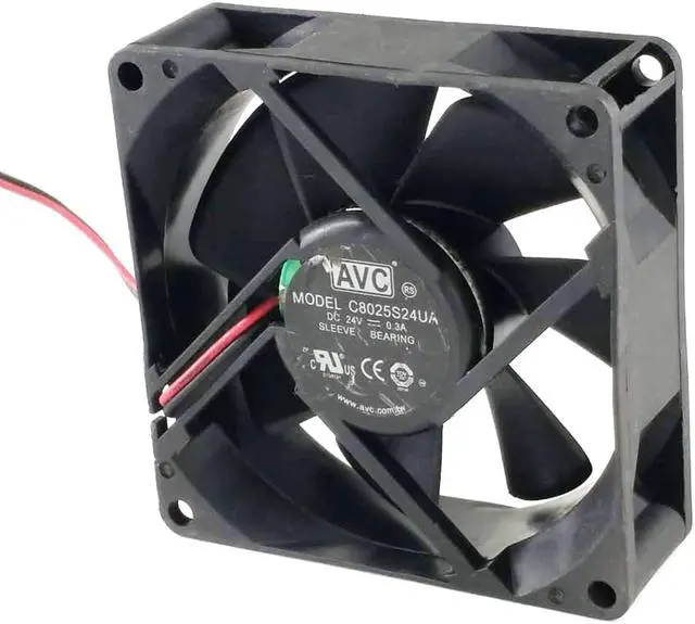 Alt view image 3 of 5 - server inverter blower cooling cooler C8025S24UA 24V 0.3A inverter fan 8cm 8025 80x80x25mm 80mm