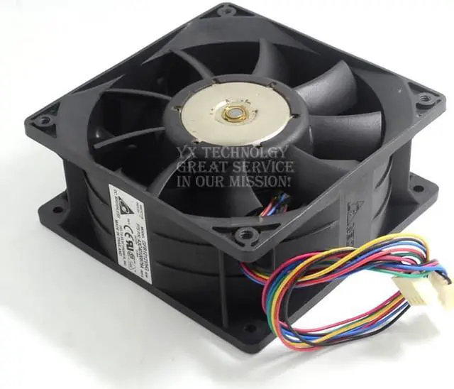 Alt view image 4 of 6 - Delta  GFB1212VHG 12050 12V 3.4A car booster fan violence 120*120*50mm