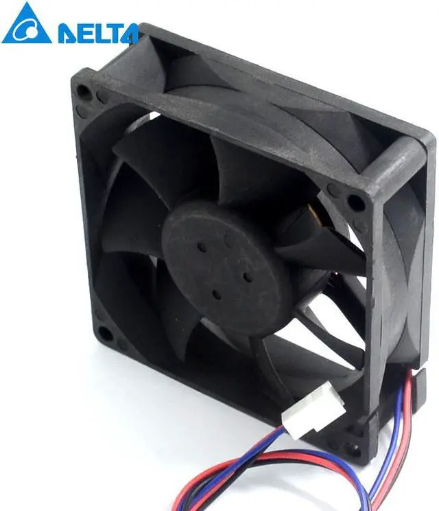 Alt view image 3 of 5 - Delta 5pcs 80X80X25mm 24 v 0.15 A 8025 8 cm AFB0824HH inverter industrial PC power supply fan