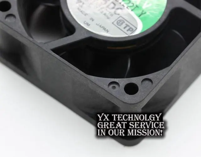 Alt view image 6 of 6 - Nidec  Japanese TA225DC M33497-16 6025 24V 0.14A dual ball bearing fan drive  NIDEC 60*60*25mm