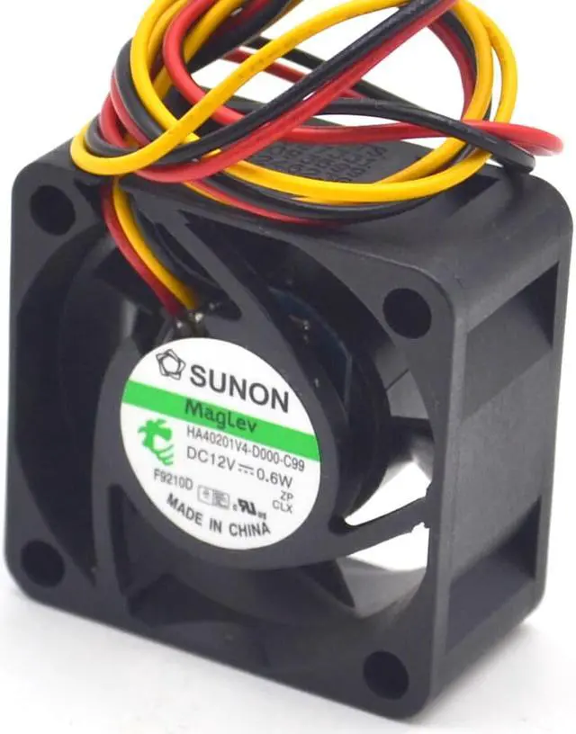 Alt view image 2 of 6 - 2PCS/LOT HA40201V4-0000-C99 HA40201V4-D000-C99 4cm 4020 12V 0.6W 2wire or 3wire speed quiet fan