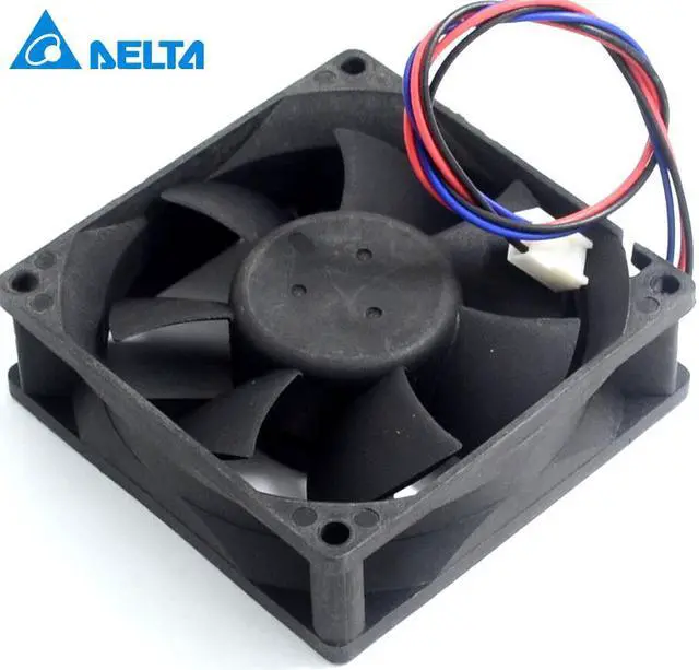 Alt view image 5 of 5 - Delta 5pcs 80X80X25mm 24 v 0.15 A 8025 8 cm AFB0824HH inverter industrial PC power supply fan