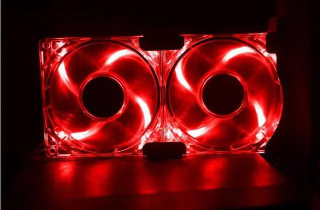 Alt view image 3 of 4 - Gdstime Universal VGA Cooler Dual 80mm Ultra Quiet Desktop Computer Chassis PCI Graphics Card Double Fan Partner 8CM