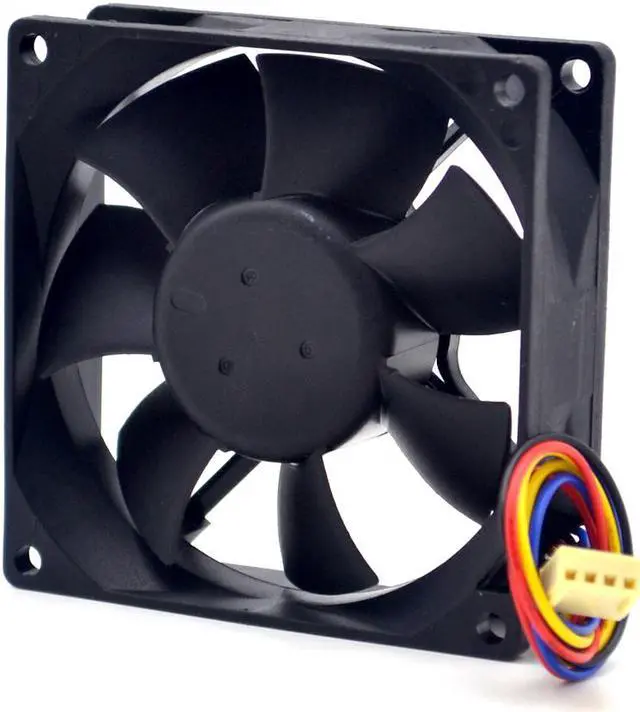 Alt view image 4 of 6 - Delta 40pcs   AUB0812VH 8CM 80MM 8025 8*8*2.5CM 80*80*25MM 12V 0.41A support 4-wire Pwm Tempreture control fan