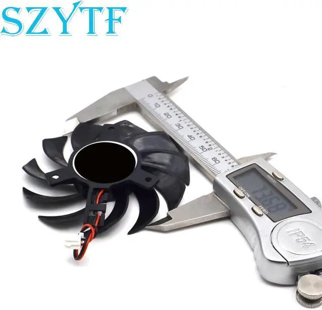Alt view image 2 of 5 - video card fan Graphics card fan GA81S2U -NNTB Diameter 75mm DC12V 0.38A