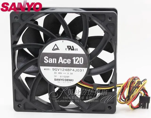 Main image of The  9GV1248P4J031 12025 12cm 48V 0.5A fan  120*120*25mm