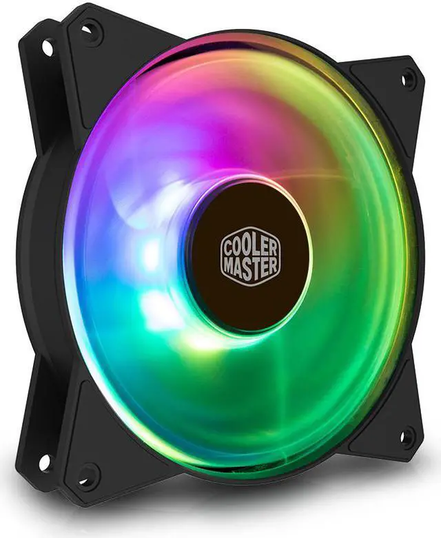 Alt view image 4 of 5 - Cooler Master MF120 ARGB 12cm RGB 5V/3PIN Computer Case Quiet PWM Fan PC Radiator CPU Cooler Water Cooling 120mm Replaces Fans