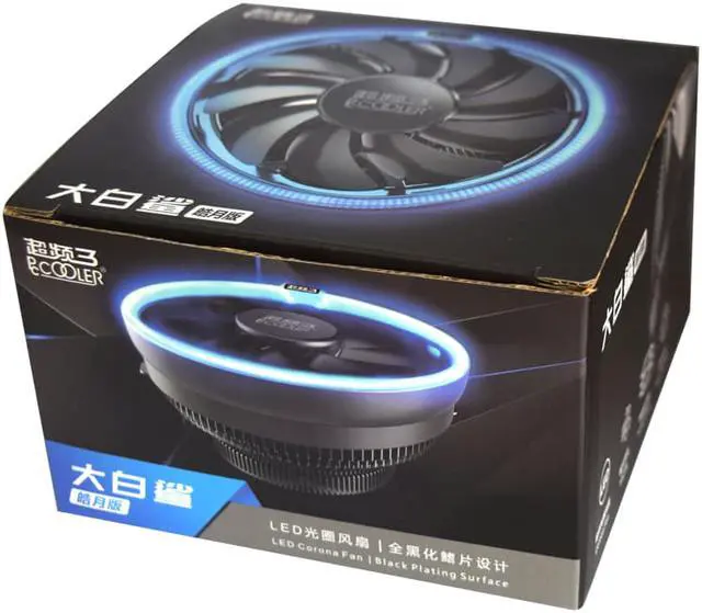 Alt view image 6 of 6 - 12cm LED Blue  Aperture CPU Cooler 12cm PWM Fan Silent For AMD AM3 AM4 Intel 775 115X CPU Cooling Radiator Quiet